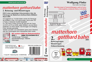 Buchcover Die Fahrzeuge der Matterhorn Gotthard Bahn Teil 2 | Wolfgang Finke | EAN 9783943846539 | ISBN 3-943846-53-9 | ISBN 978-3-943846-53-9