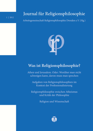Buchcover Journal für Religionsphilosophie  | EAN 9783943897043 | ISBN 3-943897-04-4 | ISBN 978-3-943897-04-3