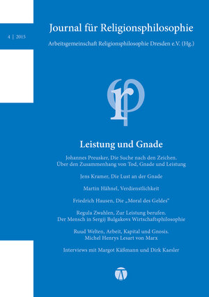 Buchcover Journal für Religionsphilosophie 4/2015  | EAN 9783943897128 | ISBN 3-943897-12-5 | ISBN 978-3-943897-12-8