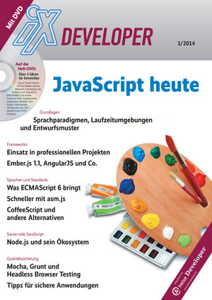 Buchcover iX Developer - Javascript heute | iX-Redaktion | EAN 9783944099149 | ISBN 3-944099-14-1 | ISBN 978-3-944099-14-9