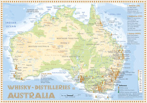 Buchcover Whisky Distilleries Australia - Tasting Map | Rüdiger Jörg Hirst | EAN 9783944148793 | ISBN 3-944148-79-7 | ISBN 978-3-944148-79-3