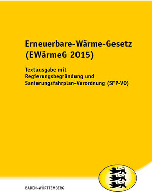 Buchcover Erneuerbare-Wärme-Gesetz (EWärmeG 2015) | EAN 9783944210773 | ISBN 3-944210-77-8 | ISBN 978-3-944210-77-3
