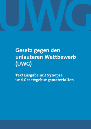 Buchcover Gesetz gegen den unlauteren Wettbewerb (UWG)  | EAN 9783944210988 | ISBN 3-944210-98-0 | ISBN 978-3-944210-98-8