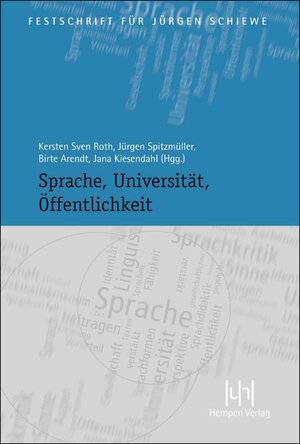 Buchcover Sprache, Universität, Öffentlichkeit  | EAN 9783944312255 | ISBN 3-944312-25-2 | ISBN 978-3-944312-25-5