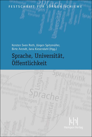 Buchcover Sprache, Universität, Öffentlichkeit | EAN 9783944312255 | ISBN 3-944312-25-2 | ISBN 978-3-944312-25-5