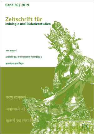 Buchcover Zeitschrift für Indologie und Südasienstudien, Band 36 (2019)  | EAN 9783944312774 | ISBN 3-944312-77-5 | ISBN 978-3-944312-77-4