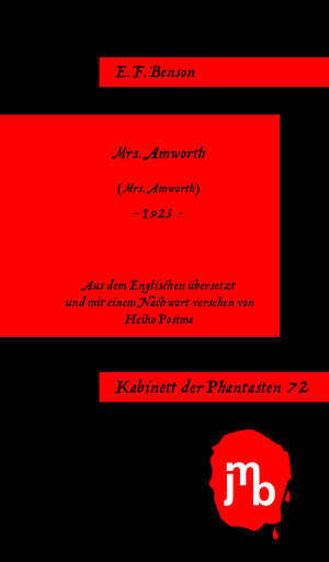 Buchcover Mrs. Amworth | E. F. Benson | EAN 9783944342351 | ISBN 3-944342-35-6 | ISBN 978-3-944342-35-1