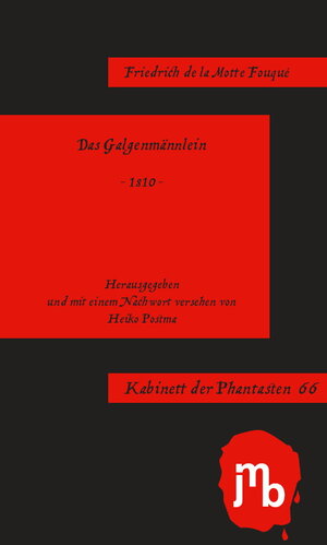 Buchcover Das Galgenmännlein | Friedrich de la Motte Fouqué | EAN 9783944342733 | ISBN 3-944342-73-9 | ISBN 978-3-944342-73-3