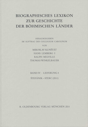 Buchcover Biographisches Lexikon zur Geschichte der böhmischen Länder. Band IV. Lieferung 4: Štefánik bis Sterc  | EAN 9783944396354 | ISBN 3-944396-35-9 | ISBN 978-3-944396-35-4