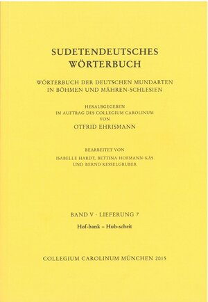 Buchcover Sudetendeutsches Wörterbuch. Wörterbuch der deutschen Mundarten in Böhmen und Mähren-Schlesien  | EAN 9783944396576 | ISBN 3-944396-57-X | ISBN 978-3-944396-57-6