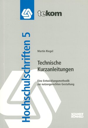 Buchcover Technische Kurzanleitungen | Martin Riegel | EAN 9783944449005 | ISBN 3-944449-00-2 | ISBN 978-3-944449-00-5