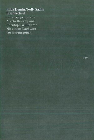 Buchcover Briefwechsel | Hilde Domin | EAN 9783944469249 | ISBN 3-944469-24-0 | ISBN 978-3-944469-24-9