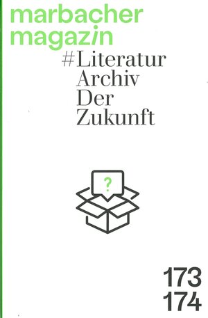 Buchcover #LiteraturarchivDerZukunft  | EAN 9783944469614 | ISBN 3-944469-61-5 | ISBN 978-3-944469-61-4