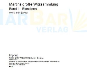 Buchcover Martins große Witzsammlung | Martin Barwa | EAN 9783944486000 | ISBN 3-944486-00-5 | ISBN 978-3-944486-00-0