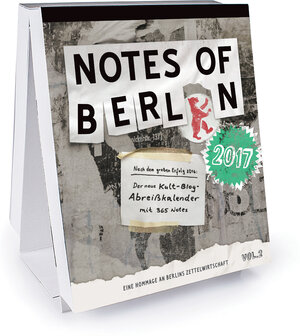 Buchcover Notes of Berlin 2017 | EAN 9783944721712 | ISBN 3-944721-71-3 | ISBN 978-3-944721-71-2