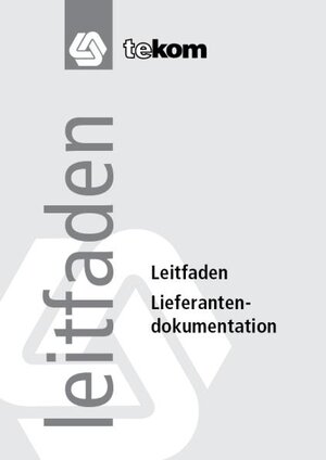 Buchcover Lieferantendokumentation | Magali Baumgartner | EAN 9783944740065 | ISBN 3-944740-06-8 | ISBN 978-3-944740-06-5