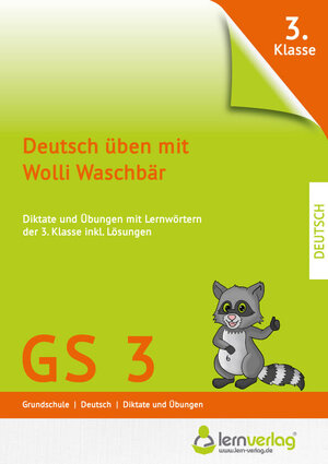 Buchcover Deutsch üben mit Wolli Waschbär 3. Klasse  | EAN 9783944770192 | ISBN 3-944770-19-6 | ISBN 978-3-944770-19-2