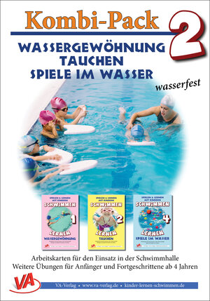 Buchcover Kombi-Pack 2: Wassergewöhnung, Tauchen & Spiele, A5, laminiert | Veronika Aretz | EAN 9783944824895 | ISBN 3-944824-89-X | ISBN 978-3-944824-89-5