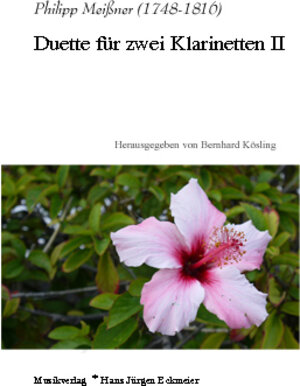Buchcover Meißner, Philipp (1748-1816): Duette für zwei Klarinetten II  | EAN 9783944825168 | ISBN 3-944825-16-0 | ISBN 978-3-944825-16-8