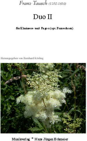 Buchcover Tausch, Franz (1762-1819): Duo II  | EAN 9783944825205 | ISBN 3-944825-20-9 | ISBN 978-3-944825-20-5