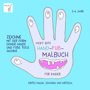 Buchcover Hand-Fuß-Malbuch ab 3 Jahre  | EAN 9783944956411 | ISBN 3-944956-41-9 | ISBN 978-3-944956-41-1