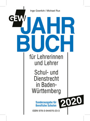 Buchcover GEW-Jahrbuch 2020 Berufl. Schulen | Inge Goerlich | EAN 9783944970233 | ISBN 3-944970-23-3 | ISBN 978-3-944970-23-3