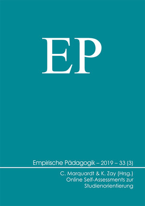Buchcover Online Self-Assessments zur Studienorientierung  | EAN 9783944996622 | ISBN 3-944996-62-3 | ISBN 978-3-944996-62-2