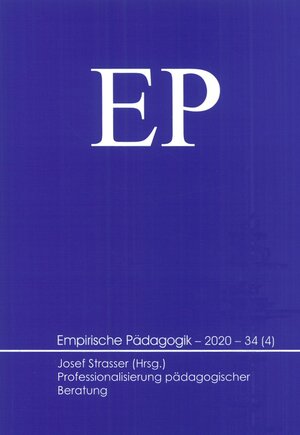 Buchcover Professionalisierung pädagogischer Beratung  | EAN 9783944996721 | ISBN 3-944996-72-0 | ISBN 978-3-944996-72-1