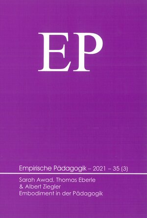 Buchcover Embodiment in der Pädagogik | Sarah Award | EAN 9783944996783 | ISBN 3-944996-78-X | ISBN 978-3-944996-78-3