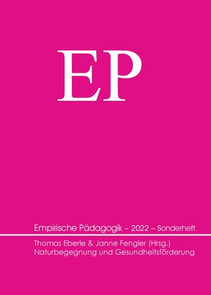 Buchcover Naturbegegnung und Gesundheitsförderung  | EAN 9783944996882 | ISBN 3-944996-88-7 | ISBN 978-3-944996-88-2