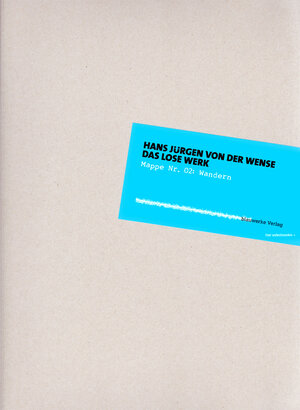 Buchcover Mappe 02 Wandern | Hans Jürgen von der Wense | EAN 9783945002704 | ISBN 3-945002-70-2 | ISBN 978-3-945002-70-4