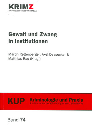 Buchcover Gewalt und Zwang in Institutionen  | EAN 9783945037317 | ISBN 3-945037-31-X | ISBN 978-3-945037-31-7