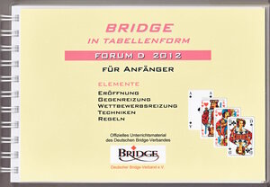 Buchcover Bridge in Tabellenform - Forum D 2012 | Hans-Jürgen Lorke | EAN 9783945056004 | ISBN 3-945056-00-4 | ISBN 978-3-945056-00-4