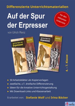 Buchcover Differenzierte Unterrichtsmaterialien zum Kinderkrimi "Auf der Spur der Erpresser" von Ulrich Renz  | EAN 9783945090466 | ISBN 3-945090-46-6 | ISBN 978-3-945090-46-6