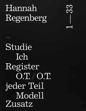 Buchcover Hannah Regenberg: Katalog | EAN 9783945111239 | ISBN 3-945111-23-4 | ISBN 978-3-945111-23-9