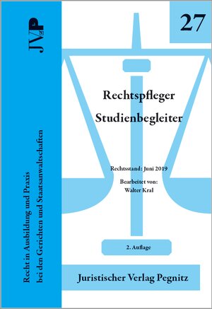 Buchcover Rechtspfleger Studienbegleiter | Walter Kral | EAN 9783945157886 | ISBN 3-945157-88-9 | ISBN 978-3-945157-88-6