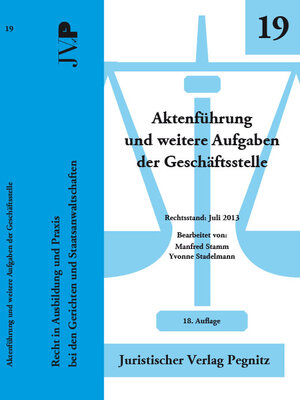 Buchcover Aktenführung und weitere Aufgaben der Geschäftsstelle | Manfred Stamm | EAN 9783945157909 | ISBN 3-945157-90-0 | ISBN 978-3-945157-90-9