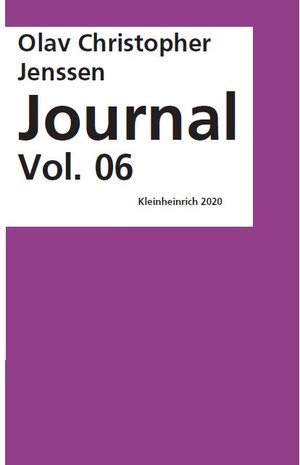 Buchcover Journal Vol. 06 | Olav Christopher Jenssen | EAN 9783945237489 | ISBN 3-945237-48-3 | ISBN 978-3-945237-48-9