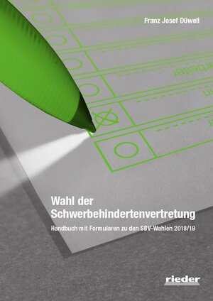 Buchcover Wahl der Schwerbehindertenvertretung | Franz Josef Düwell | EAN 9783945260968 | ISBN 3-945260-96-5 | ISBN 978-3-945260-96-8