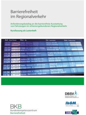 Buchcover Barrierefreiheit im Regionalverkehr  | EAN 9783945475003 | ISBN 3-945475-00-7 | ISBN 978-3-945475-00-3