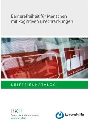 Buchcover Barrierefreiheit für Menschen mit kognitiven Einschränkungen  | EAN 9783945475058 | ISBN 3-945475-05-8 | ISBN 978-3-945475-05-8