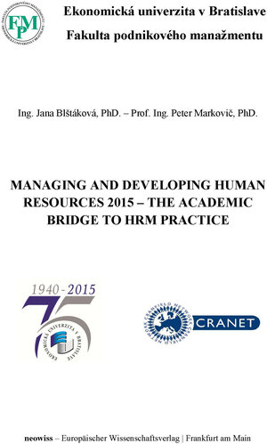 Buchcover Managing and Developing Human Resources 2015  | EAN 9783945484128 | ISBN 3-945484-12-X | ISBN 978-3-945484-12-8