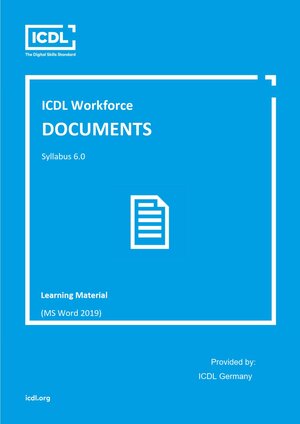 Buchcover ICDL Workforce Documents (english)  | EAN 9783945511855 | ISBN 3-945511-85-2 | ISBN 978-3-945511-85-5