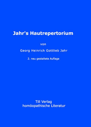 Buchcover Jahr's Hautrepertorium  | EAN 9783945559000 | ISBN 3-945559-00-6 | ISBN 978-3-945559-00-0