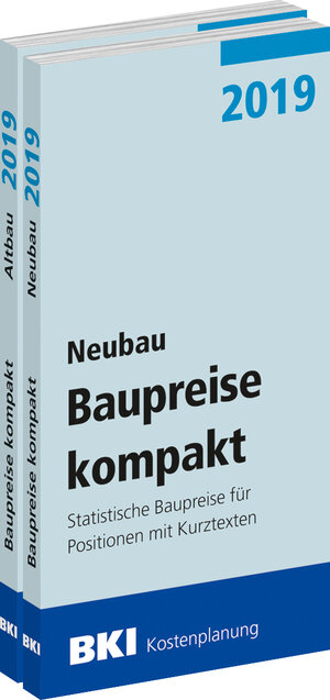 Buchcover BKI Baupreise kompakt 2019 - Neu- und Altbau | BKI - Baukosteninformationszentrum Deutscher Architektenkammern | EAN 9783945649671 | ISBN 3-945649-67-6 | ISBN 978-3-945649-67-1