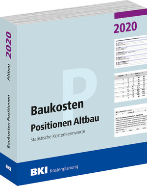 Buchcover BKI Baukosten Positionen Altbau 2020 | BKI - Baukosteninformationszentrum Deutscher Architektenkammern | EAN 9783945649961 | ISBN 3-945649-96-X | ISBN 978-3-945649-96-1