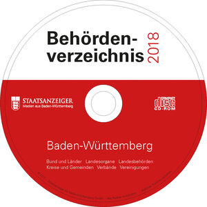 Buchcover Behördenverzeichnis Baden-Württemberg 2018  | EAN 9783945714119 | ISBN 3-945714-11-7 | ISBN 978-3-945714-11-9