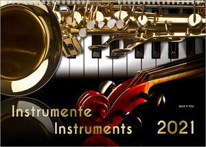 Buchcover Musikinstrumente, ein Musik-Kalender 2021, DIN A3 | Peter Bach jr. | EAN 9783945760925 | ISBN 3-945760-92-5 | ISBN 978-3-945760-92-5