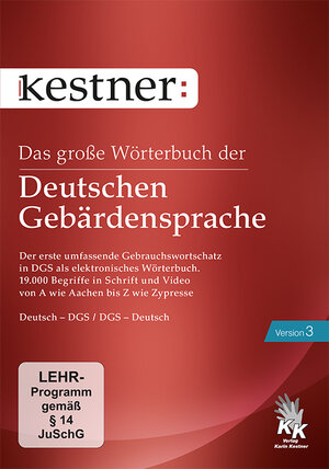 Buchcover Das große Wörterbuch der Deutschen Gebärdensprache 3 | Karin Kestner | EAN 9783945761014 | ISBN 3-945761-01-8 | ISBN 978-3-945761-01-4