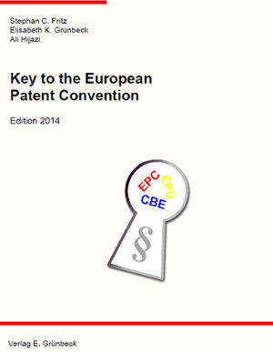Buchcover Key to the European Patent Convention - Edition 2017 | Stephan C. Fritz | EAN 9783945863077 | ISBN 3-945863-07-4 | ISBN 978-3-945863-07-7